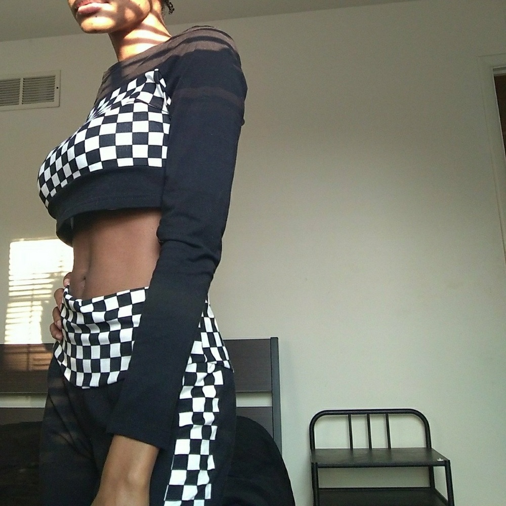 Very cute two piece checkered set